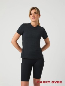 bjorn_borg BORG PERFORMANCE PERFOROWANY T-SHIRT – BLACK BEAUTY