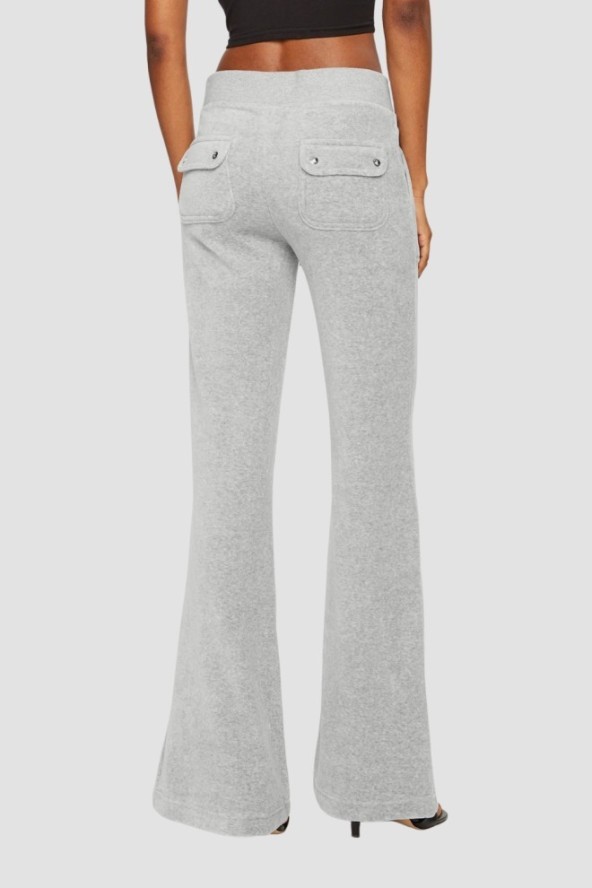 JUICY COUTURE Szare spodnie dresowe damskie Layla Low Rise, Rozmiar M