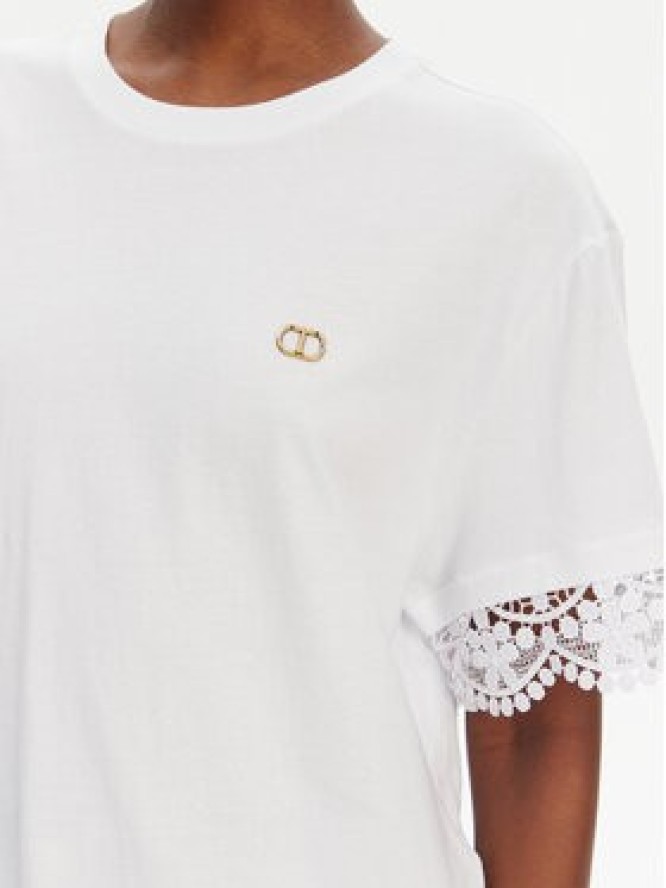 TWINSET T-Shirt 251TT2410 Biały Relaxed Fit