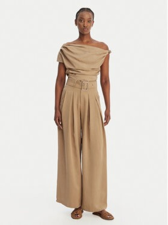 Eleh Bluzka SS260098 Beżowy Regular Fit