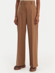 Weekend Max Mara Spodnie palazzo Visivo 2615131041 Brązowy Relaxed Fit