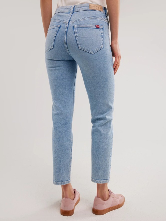 Jeansy damskie z krótką nogawką niebieskie Adela Cropped 205