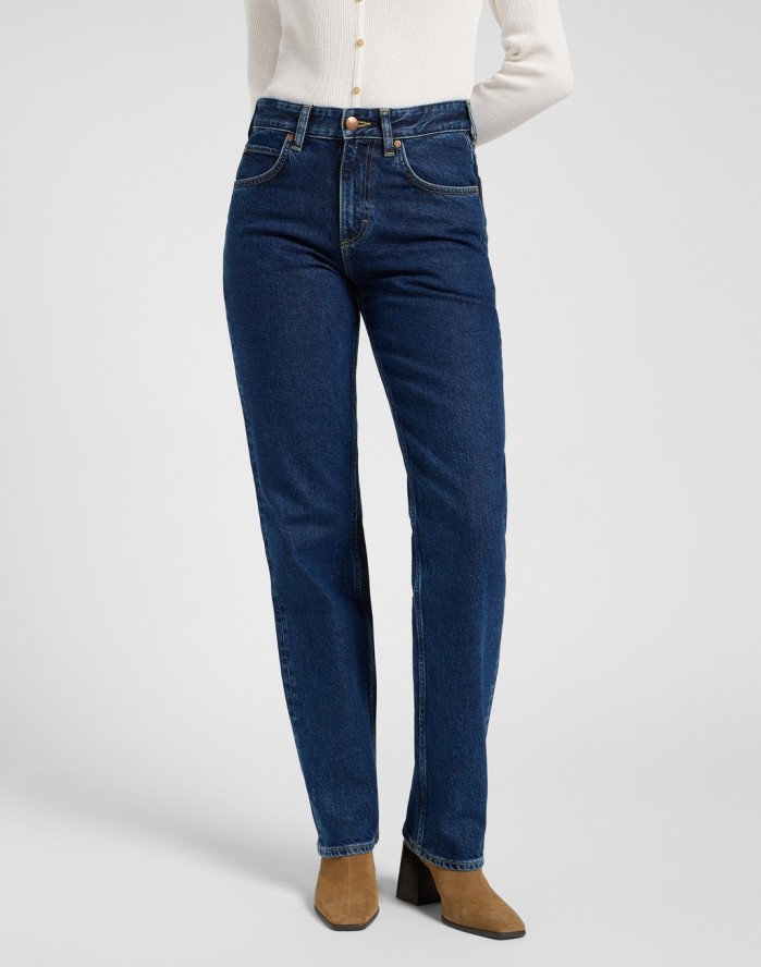 DAMSKIE SPODNIE JEANSOWE LEE RIDER CLASSIC GOOD FEEDBACK 112370909