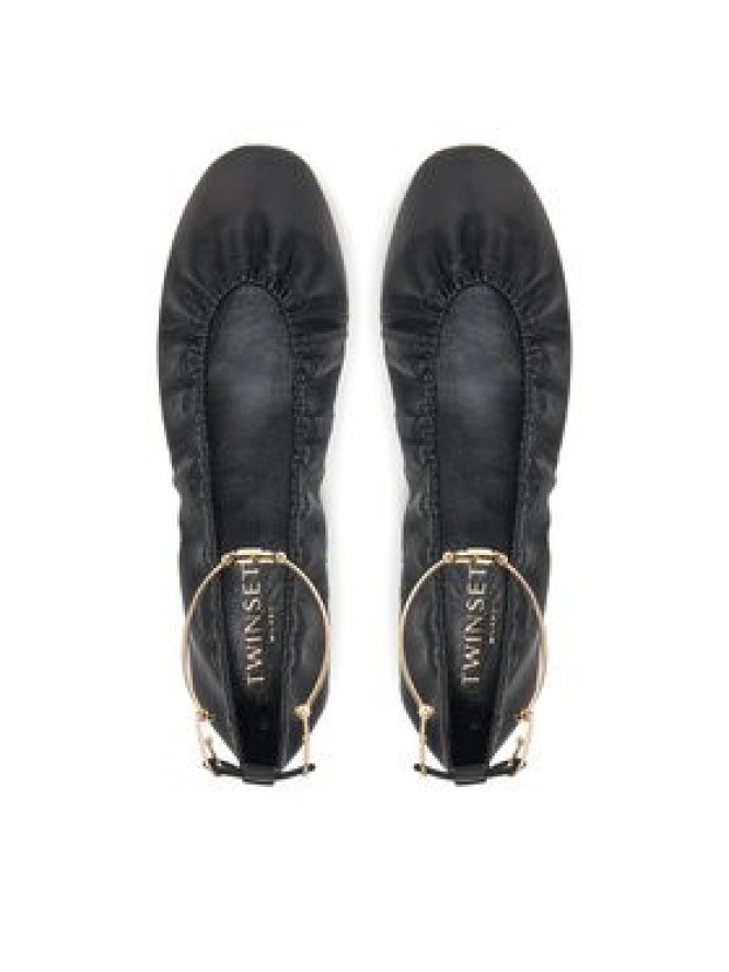 TWINSET Baleriny 251TCP150 Czarny