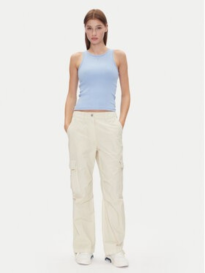 Tommy Jeans Spodnie materiałowe Tjw Cargo Relaxed Straight DW0DW20350 Beżowy Relaxed Fit