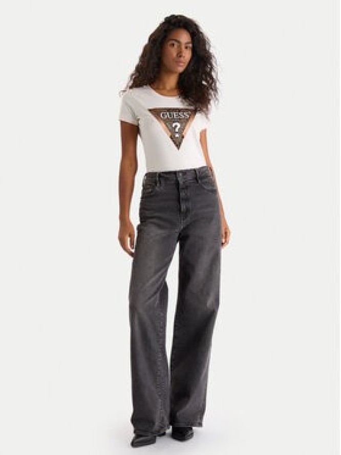 Guess T-Shirt W5BI28 J1314 Biały Slim Fit