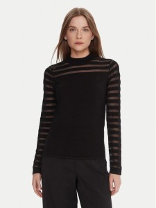 LOLA CASADEMUNT Bluzka LF2511015 Czarny Slim Fit