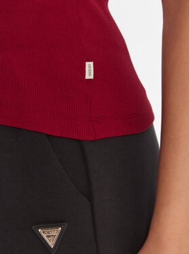 Guess Jeans T-Shirt W5BP45 KA0H1 Czerwony Slim Fit