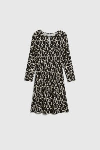 Wzorzysta sukienka czarna