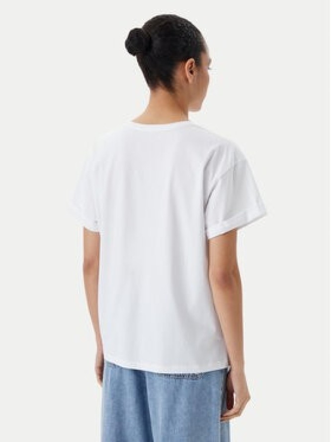 Liu Jo Beachwear T-Shirt q-roa-35173 Biały Regular Fit