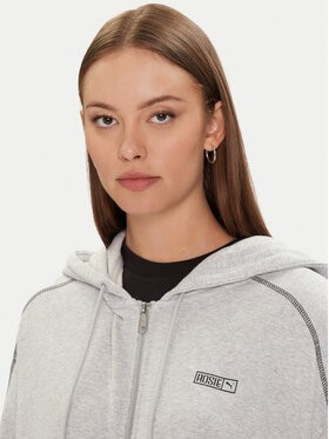 Puma Bluza PUMA X ROSÉ T7 633801 10 Szary Oversize