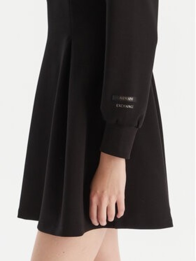 Armani Exchange Sukienka dzianinowa XW001288 AF16111 UC001 Czarny Regular Fit