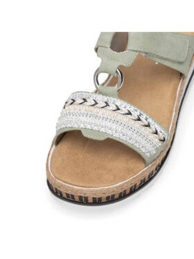 Rieker Klapki V79M6-52 Zielony