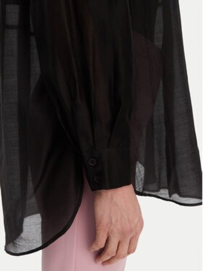 ACCESS FASHION Koszula 53-7068-104 Czarny Loose Fit