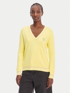 Liu Jo Sport Sweter TA6068 MS49I Żółty Regular Fit