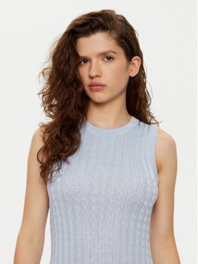 Tommy Hilfiger Sukienka dzianinowa WW0WW43999 Niebieski Slim Fit