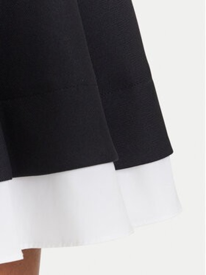 KARL LAGERFELD Spódnica mini A3W12021 Czarny Regular Fit