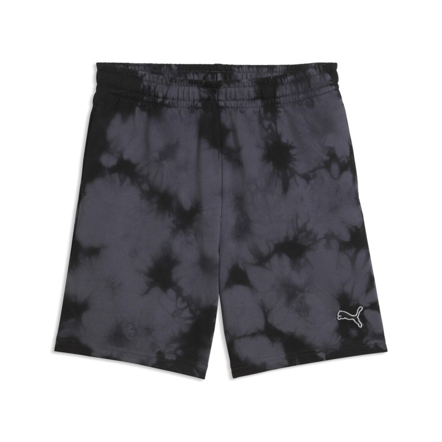 Młodzieżowe luźne szorty Essentials z efektem tie-dye PUMA