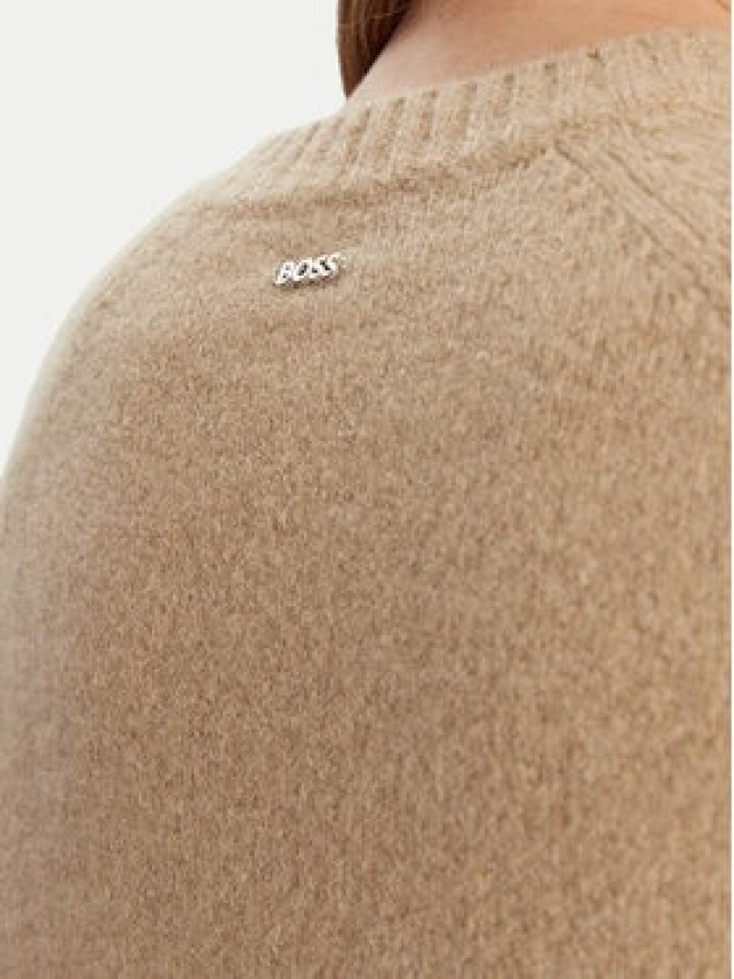 BOSS Sweter Febisan 50478315 Beżowy Regular Fit