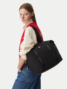 Tommy Jeans Torebka Tjw Ess Daily Tote AW0AW19039 Czarny