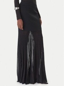 MICHAEL Michael Kors Spódnica maxi MS670LHBFD Czarny Slim Fit