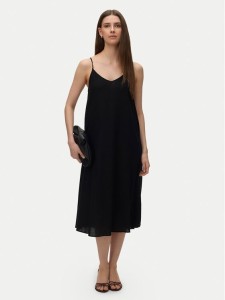 Vero Moda Sukienka letnia Emilo 10340519 Czarny Loose Fit