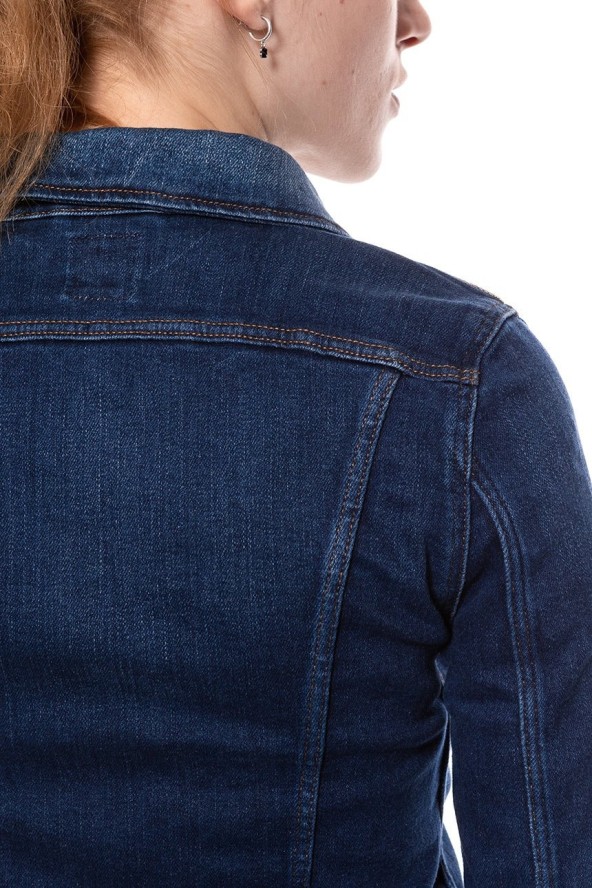 DAMSKA KURTKA JEANSOWA LEE SLIM RIDER MEAN STREAKS L541KIMS 112112660