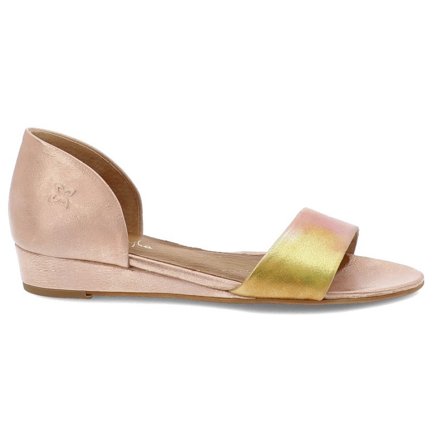 Różowe Sandały Maciejka Eleganckie Wsuwane Obuwie Damskie