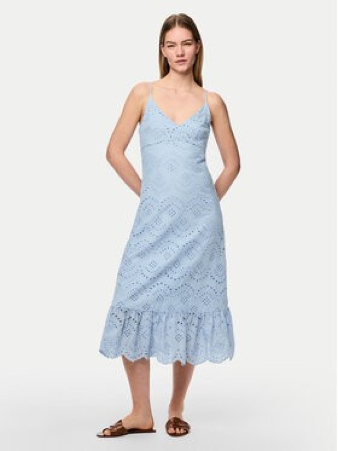 Pieces Sukienka letnia Vilde 17156565 Błękitny Regular Fit