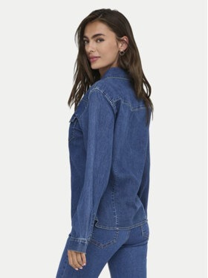 ONLY Koszula jeansowa Sasia 15352339 Niebieski Slim Fit