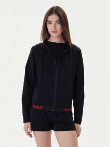 Hugo Bluza Sporty Logo 50520504 Czarny Relaxed Fit