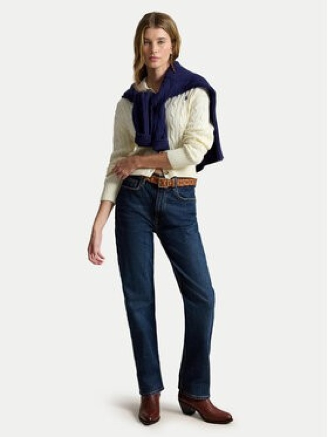 Polo Ralph Lauren Kardigan 211B30509001 Beżowy jasny Straight Fit