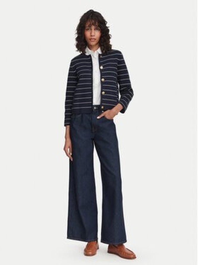 Tommy Hilfiger Kardigan WW0WW50088 Granatowy Regular Fit