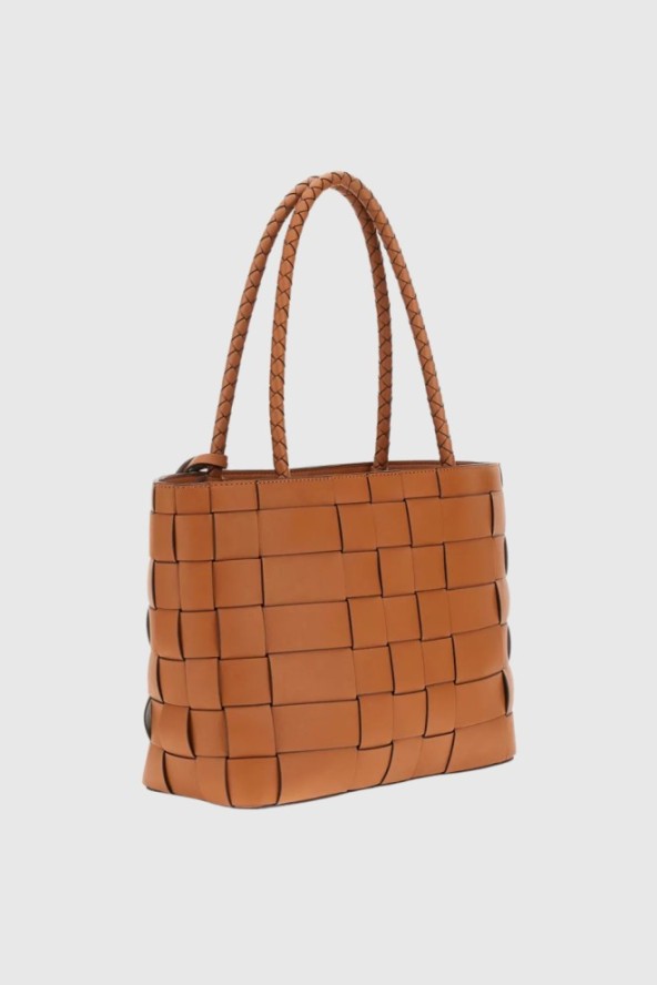 GUESS Brązowa shopperka damska Maylee