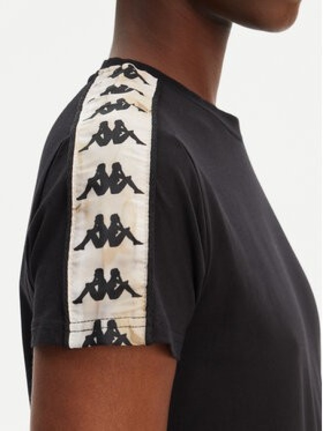 Kappa T-Shirt Banda Pippigt 351N56W Czarny Regular Fit