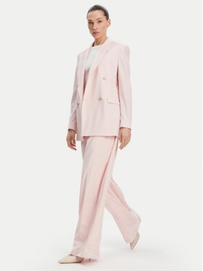 BOSS Spodnie materiałowe 50537404 Różowy Regular Fit