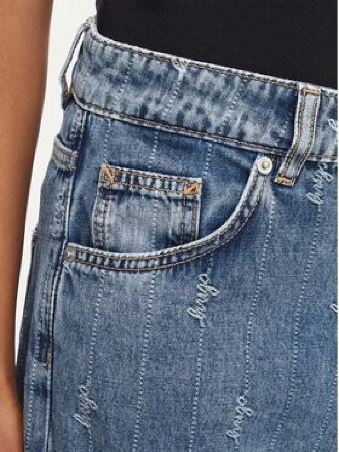 HUGO Jeansy 50567343 Niebieski Straight Leg