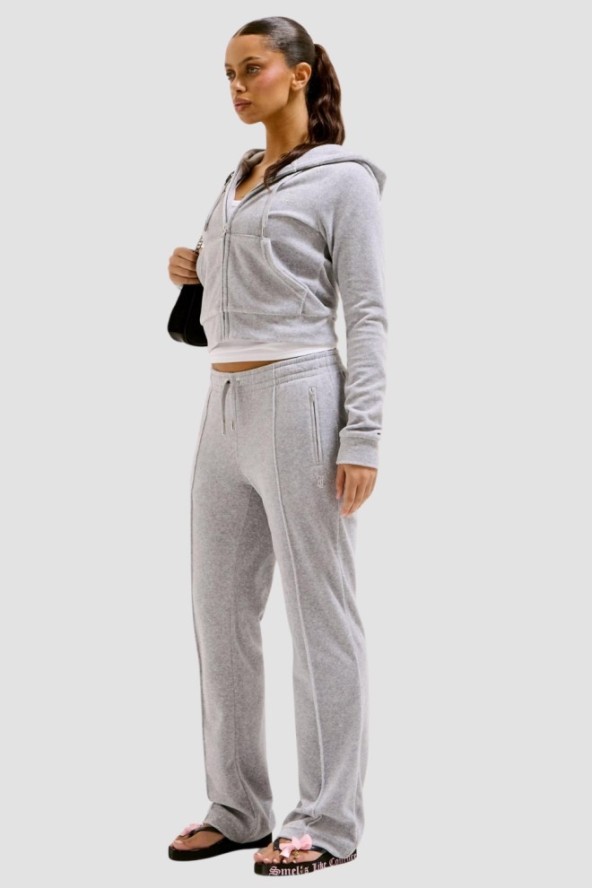 JUICY COUTURE Szare damskie spodnie dresowe Tina Trackpants, Rozmiar XS