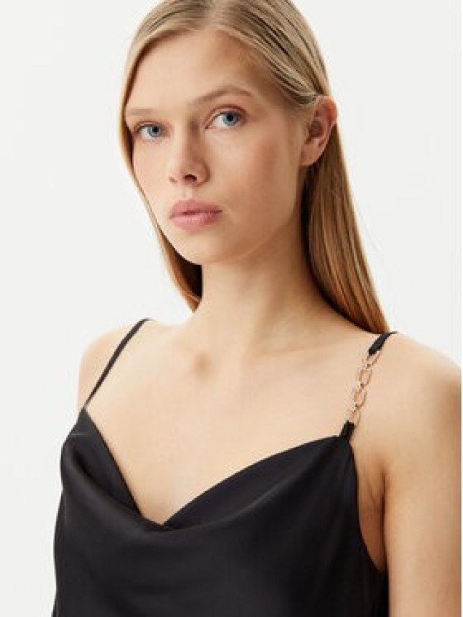 Rinascimento Top CFC0019818002 Czarny Regular Fit