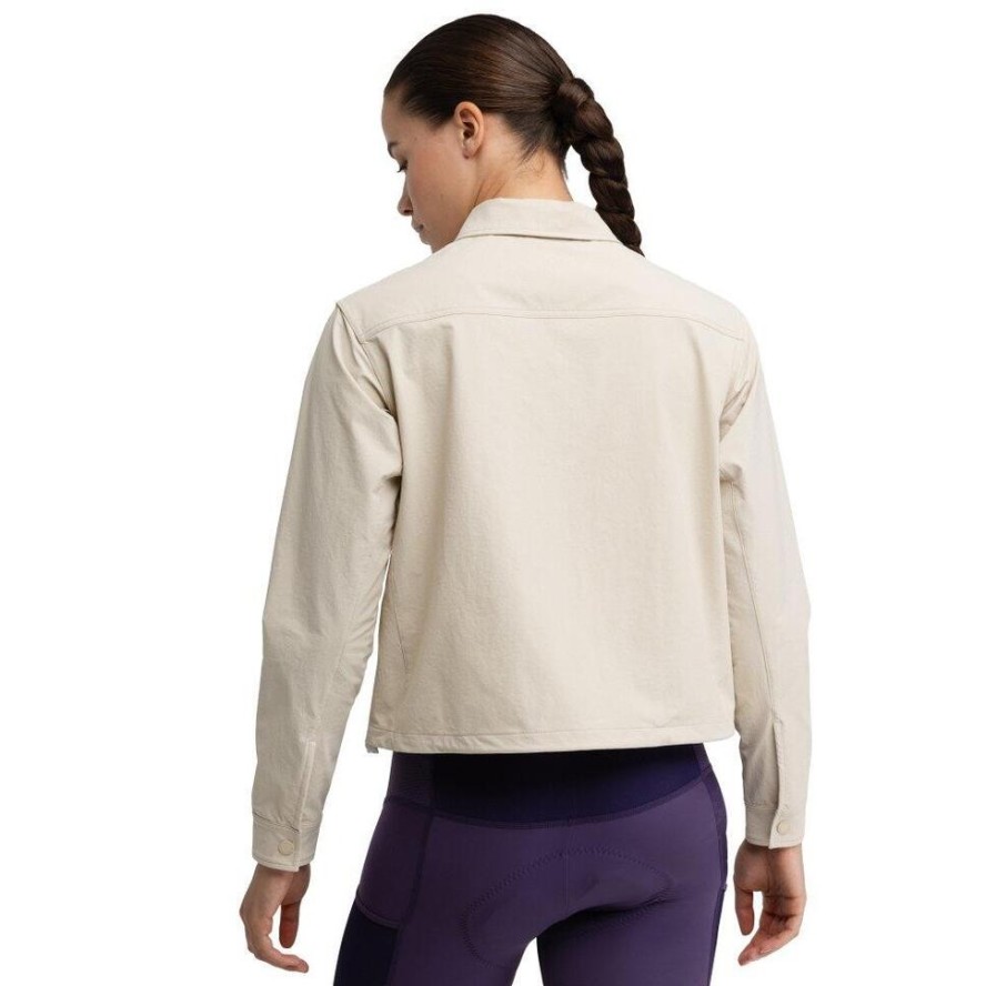 Damska letnia wierzchnia koszula kolarska gravel Kolarstwo Siroko Emberly Beige