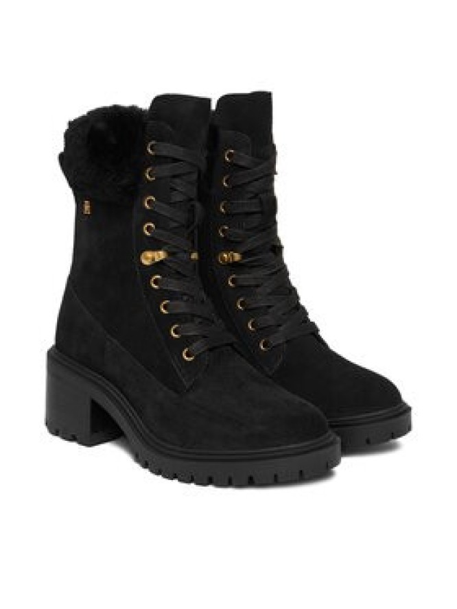Tommy Hilfiger Trzewiki Th Shearling Lace Up Boot FW0FW08999 Czarny