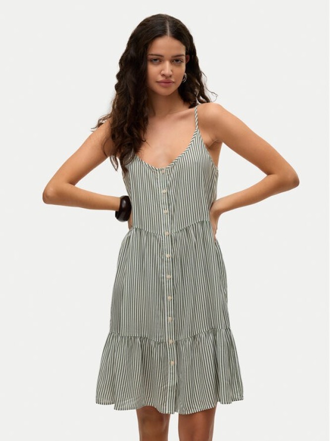 Vero Moda Sukienka letnia Bumpy 10325283 Zielony Loose Fit