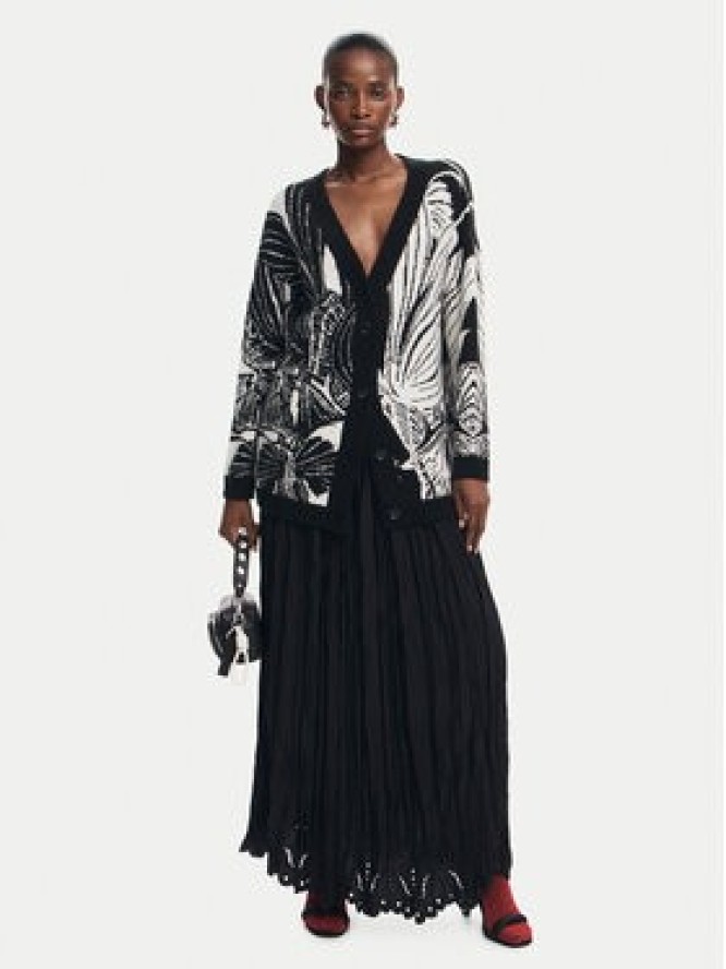 Desigual Kardigan Halifax 24WWJF26 Czarny Regular Fit