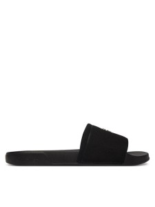 Calvin Klein Klapki Nemo - Canvas Signature Logo Sliders HW0HW02960 Czarny