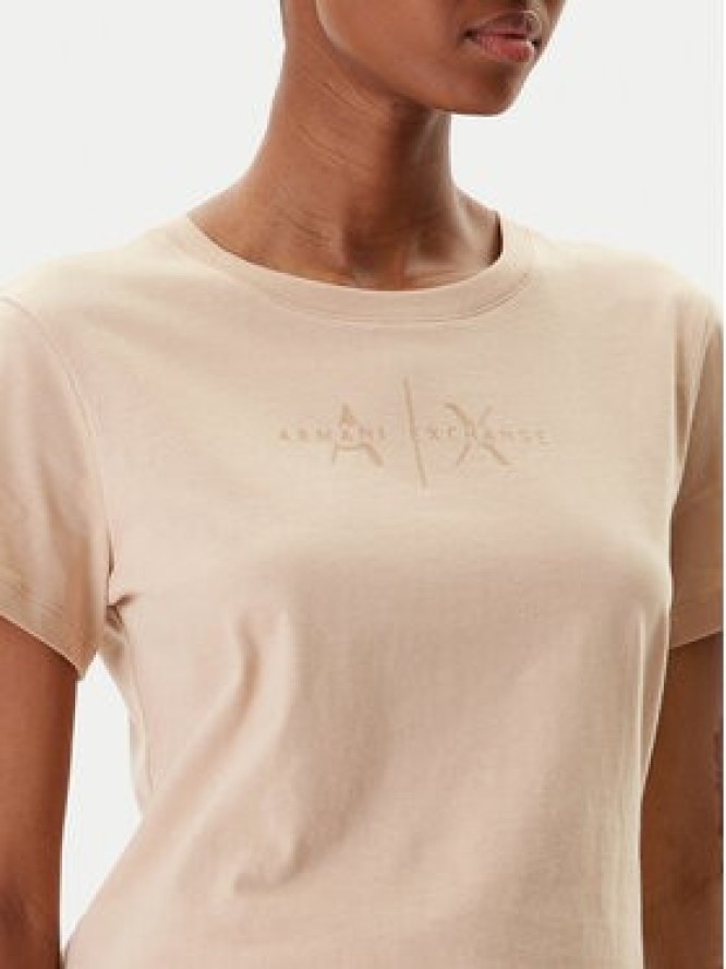 Armani Exchange T-Shirt XW001366 AF10356 U1051 Beżowy Regular Fit