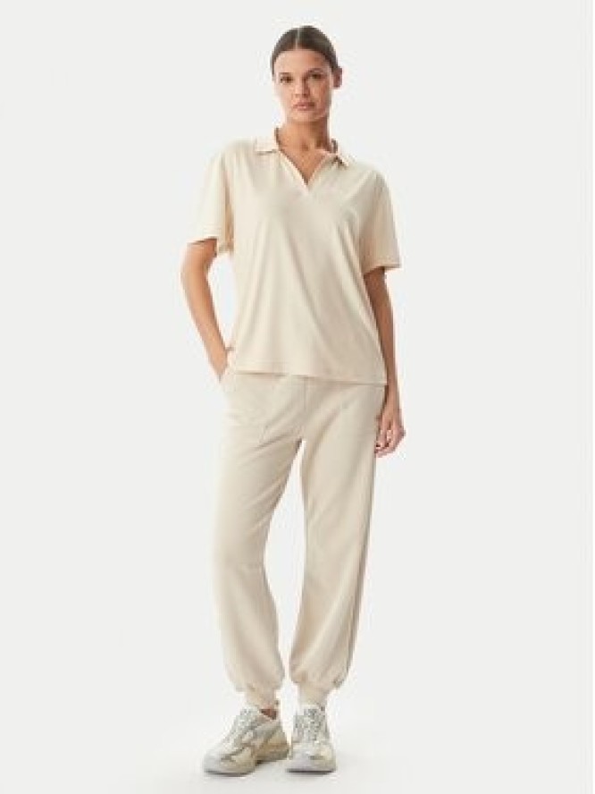 EA7 Emporio Armani Spodnie dresowe 7W000193 AF12643 U1088 Beżowy Regular Fit