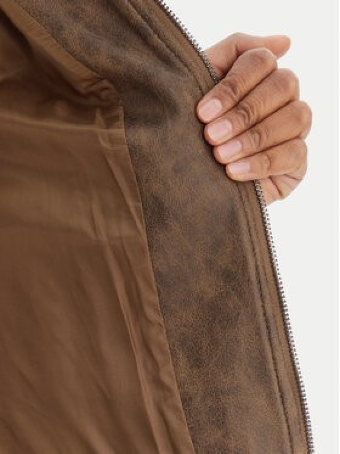 Desigual Kurtka przejściowa 26SWEW10 Brązowy Regular Fit
