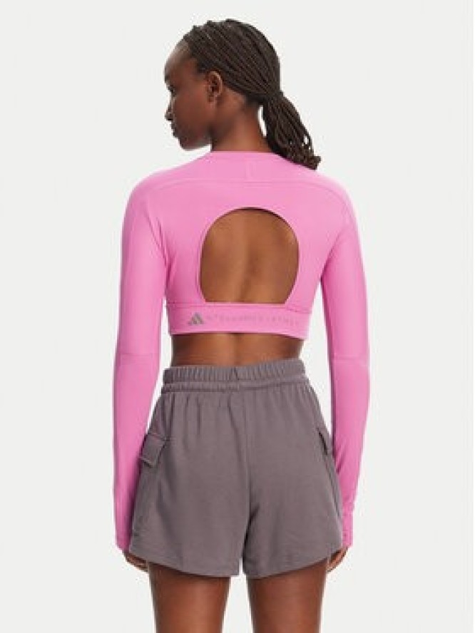 adidas by Stella McCartney Koszulka techniczna TrueStrength JJ1644 Różowy Slim Fit