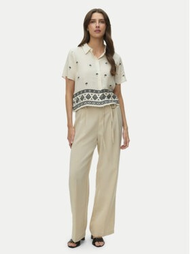 Vero Moda Koszula Kai 10345548 Beżowy Regular Fit