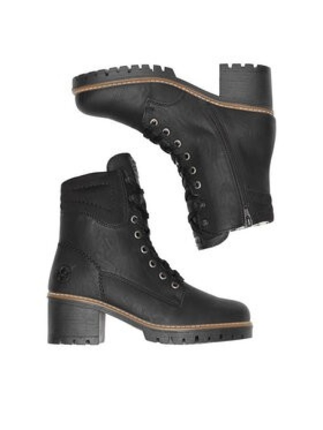 Rieker Trzewiki Y8610-00 Czarny